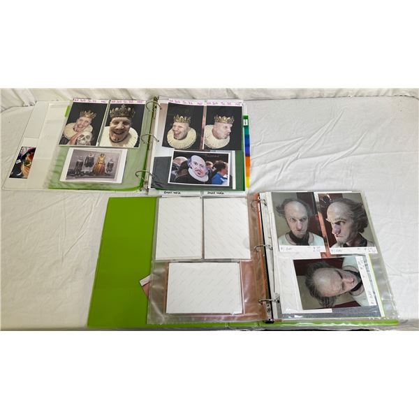 Olaf character makeup fx photographs folder w/ assorted characters makeup fx photographs folder