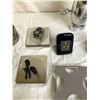 Image 2 : Group of misc. decorative items - includes miniature Mickey & Minnie mouse metal figurines/ cats fig