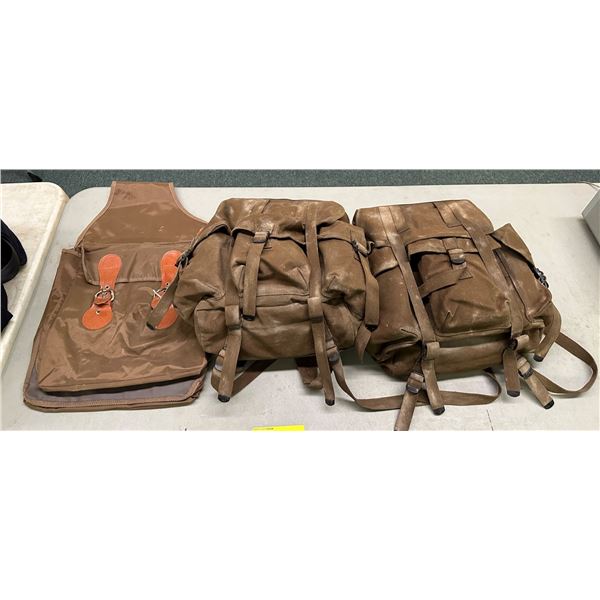 Group of assorted military bags from set dec