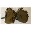 Image 1 : Set of 2 US military prop gas masks w/ bags