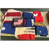 Image 1 : Large group of assorted countries flags (mostly USA)