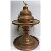 Image 1 : Approx. 32in brass incense burner w/ lid/  base/ bowl & base tray - approx. 32in tall x 20in wide