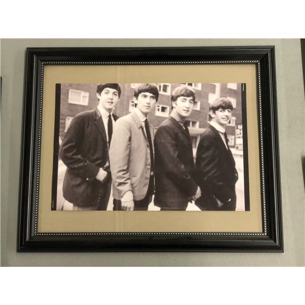 Beatles framed picture approx. 16in 13in