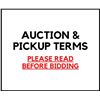 Image 1 : Auction & Pickup Terms - Please read before bidding!