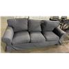 Image 1 : Dark grey 3 cushion sofa 80in L