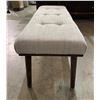 Image 2 : Beige fabric bench 46in 16in