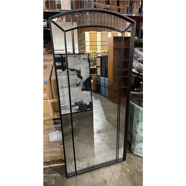 Metal framed large mirror approx. 69in 32in