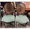 Image 1 : Set of 2 vintage cane back chairs