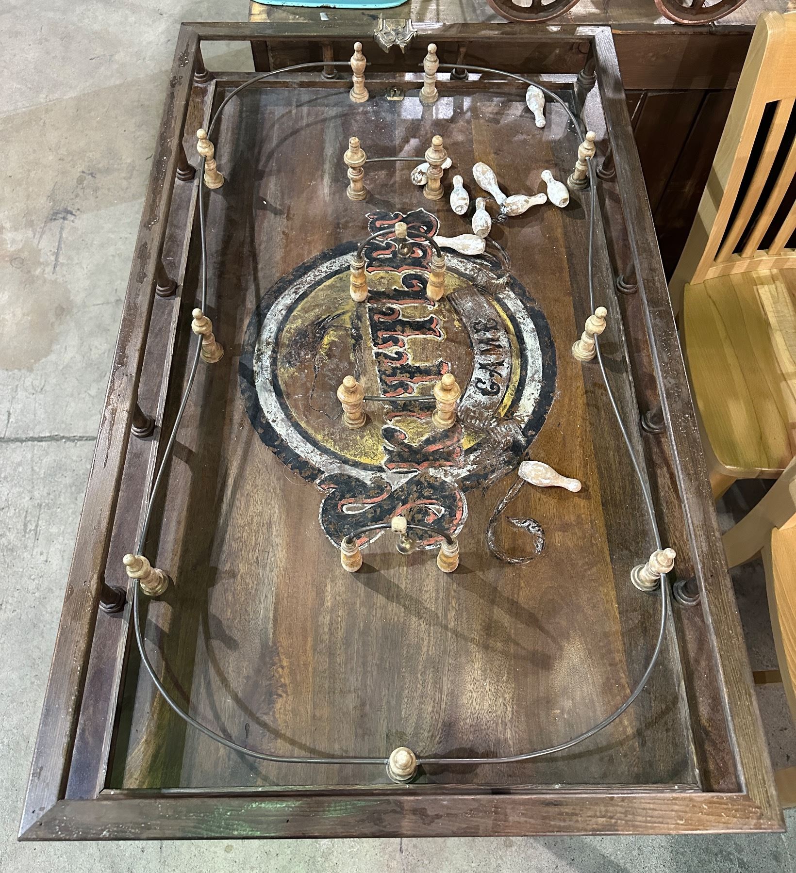 Vintage skittles game board