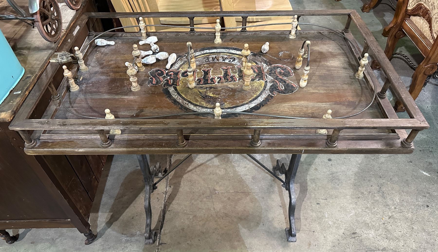 Vintage skittles game board