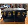 Image 1 : Vintage black & gold chest approx. 65in 19in