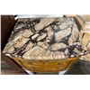 Image 2 : Vintage 2 door side table marble top