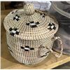 Image 2 : Group of assorted items including hangers, iron board, tufted basket