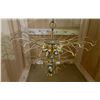 Image 2 : Gold plated chandelier (missing lights & hooks)