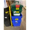 Image 2 : Large group of misc items including - 5 bins, exit signs, signs, etc...