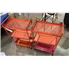 Image 2 : Group of 2 metal rolling carts