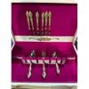 Image 2 : Antique gold cutlery set