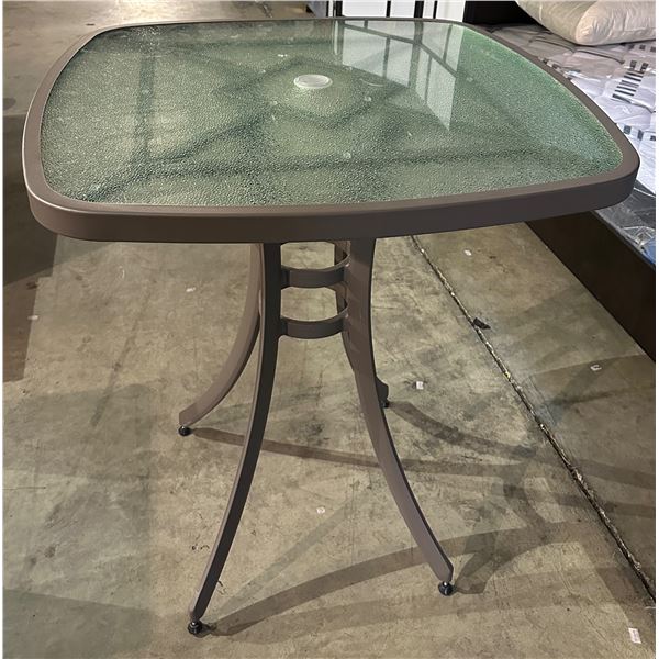 NEW Ratana Bar glass top patio table 36 x 36