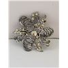 Image 1 : VINTGE CLEAR RHINETONE BROOCH