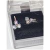 Image 3 : VINTGE 835 SILVER RHINESTONE SCREW BACK EARRINGS