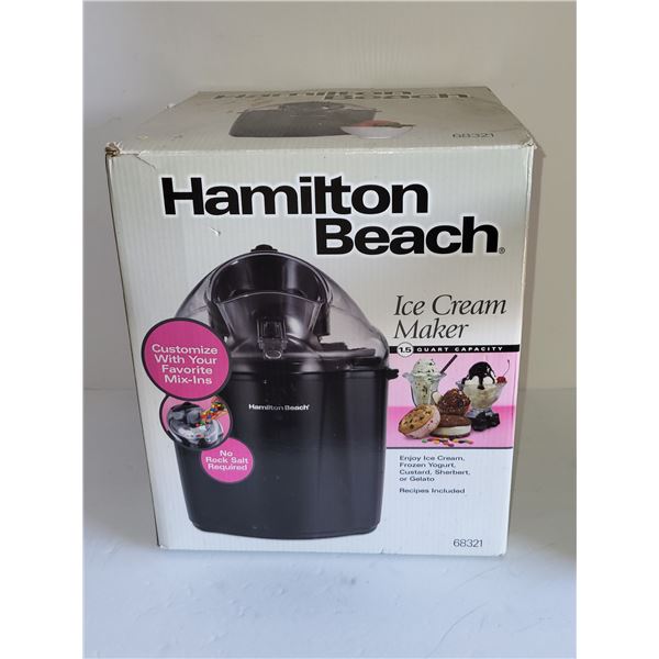 HAMILTON BEACH ICE CREAM MAKER