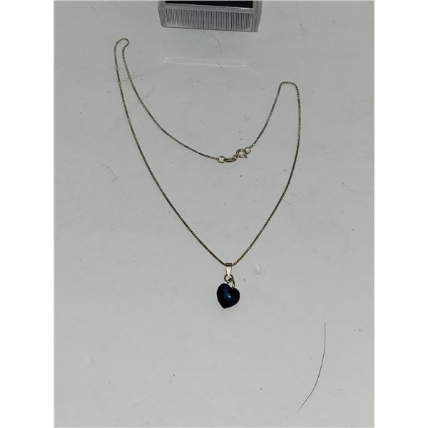 925 SILVER NECKLACE WITH MARCASITE PENDANT