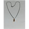 Image 1 : STERLING SILVER NECKLACE WITH AMBER PENDANT