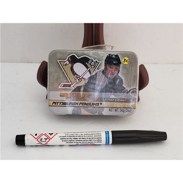 SEALED PITTSBURGH PENGUINS MINI LUNCHBOX MARIO LEMIEUX 2003