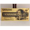 Image 1 : GOLD PLATED GOLD FOIL 1 MILLION DOLLAR BANK NOTE