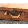 Image 2 : ANTIQUE LEATHER BOUND SALESMAN SUITCASE