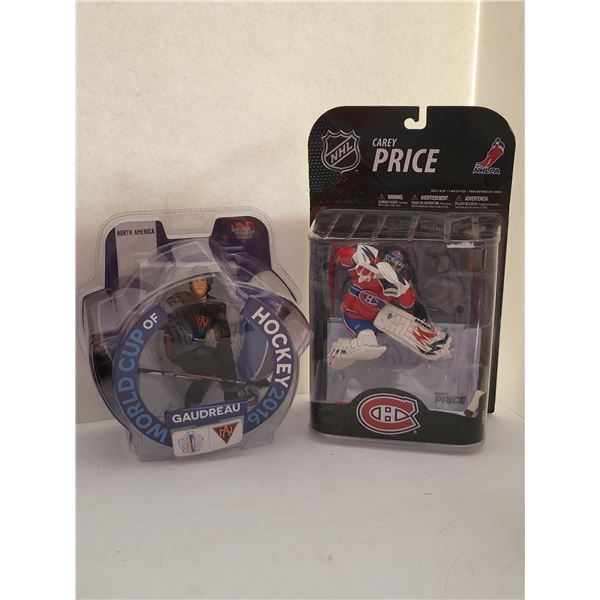 CAREY PRICE AND JOHNNY GAUDREAU NEW FIGURINES