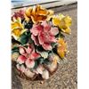 Image 3 : MASSIVE LARGE CAPODIMONTE FLORAL CENTREPIECE