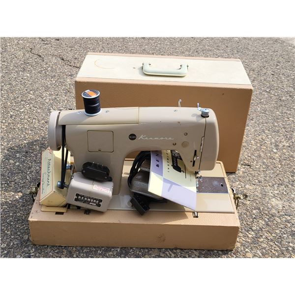 VINTAGE SEARS MODEL 50 SEWING MACHINE COMPLETE