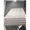 Image 2 : SMALLER 4 SHELF WHITE SHELVING WITH LEGS