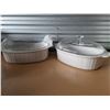 Image 2 : LOT OF 2 4 LITER CORNING WARE CASSEROLE LIDDED DISHES