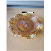 Image 3 : GORGEOUS AMBER CARNIVAL GLASS PLATE