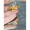 Image 1 : GOLD GILDED CRYSTAL FROG