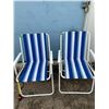 LOT OF 2 NEW BLUE LAWN CHAIRS