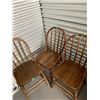 Image 1 : LOT OF 3 VINTAGE WOOD DINING CHAIRS