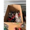 Image 2 : SMALL BOX WITH BAR BELL LOCKS, HARDWARE ETC