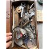 Image 1 : BROWN METAL TOOL JOB BOX WITH CONTENTS