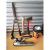 Image 3 : LONG BOX WITH VARIOUS TOOLS AND ACCESSORIES