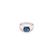 Image 1 : 2.53ct Blue Sapphire 18K WG 6.38gm Ring