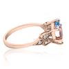 Image 2 : 1.45ct Natural AQUAMARINE 14K Rose Gold 3.5gm Ring