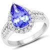 Image 1 : 3.62ct Tanzanite 14K White Gold Ring