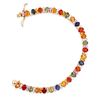 Image 2 : 18ct MULTICOLOR SAPPHIRE 14K Yellow Gold 16.7gm Bracelet