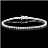 Image 1 : 18k White Gold 4.50ct Diamond Bracelet