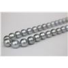 Image 3 : 9-11mm Tahitain Platinum Silver Round Necklace with Gold Clasp