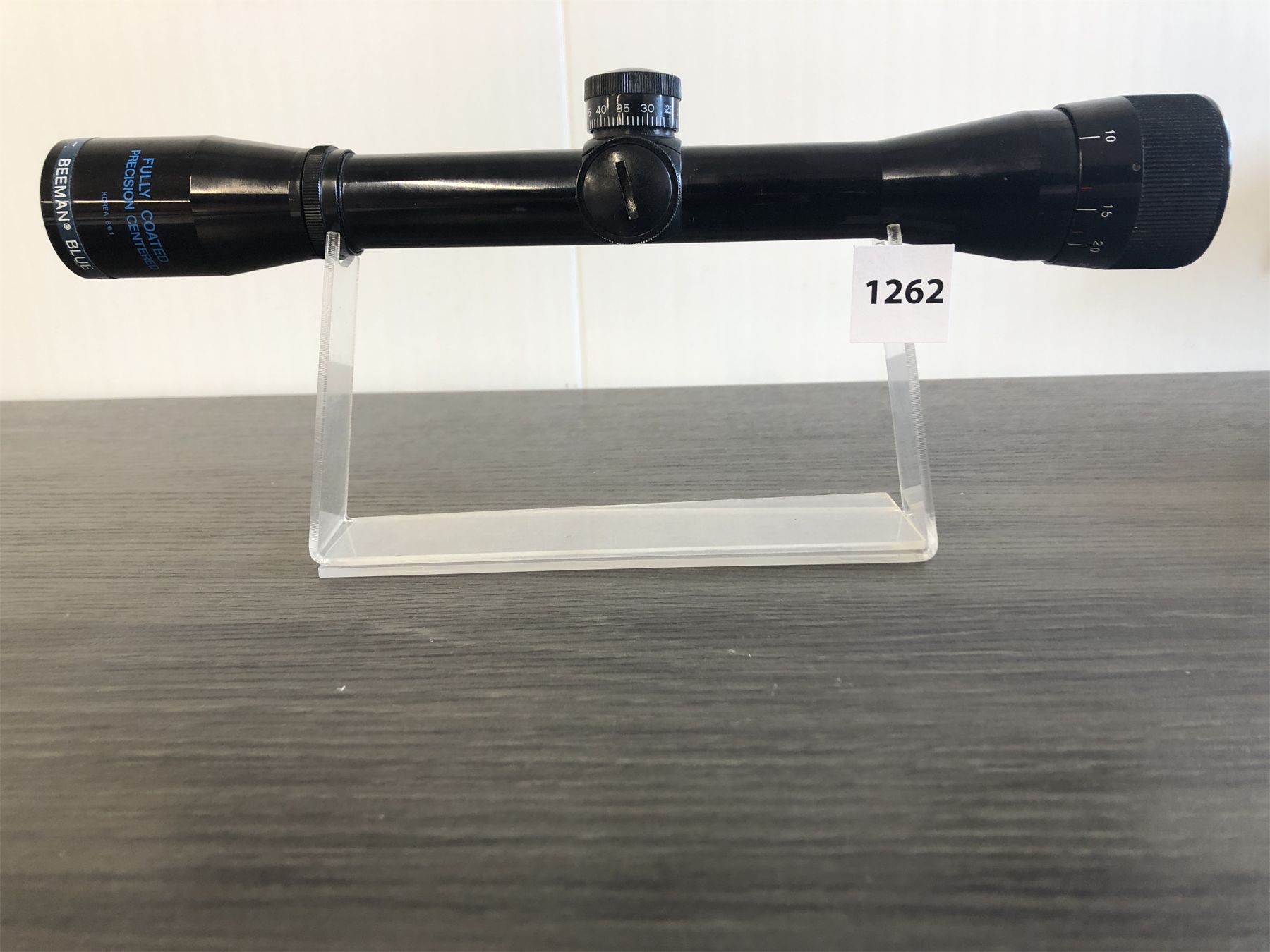 Beeman Scope Rings BEEMAN BLUE RING SCOPE MODEL 49R 4X32 - Kidd Family Auctions