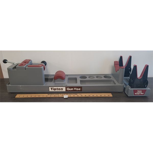 LOT OF 2 - TIPTON GUN VISE & COMPACT RANGE VISE